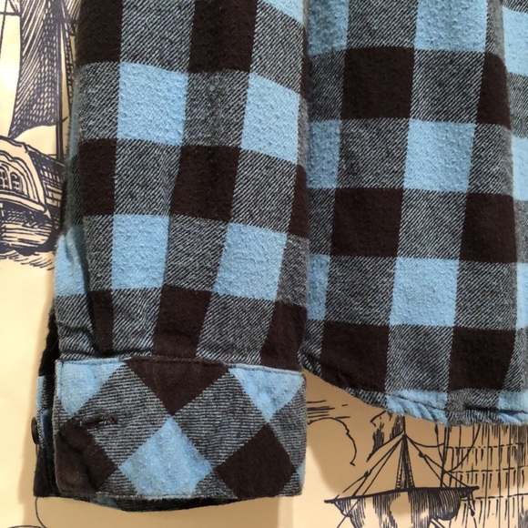 Buffalo Plaid Flannel Button Up Shirt - Picture 5 of 6